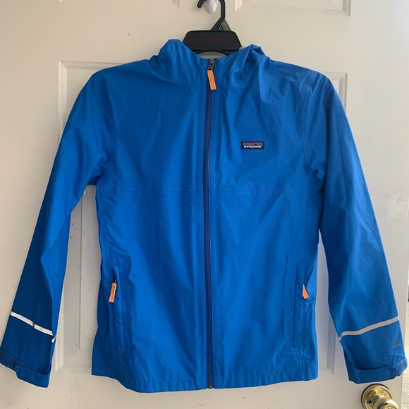 Patagonia Vibrant Blue Waterproof Hooded Jacket